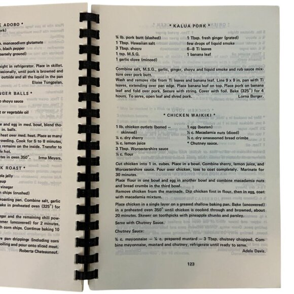 We The Women Of Hawaii Cookbook Spiral Bound Vintage 1980s Recipes - Picture 6 of 9